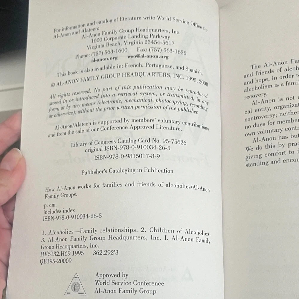 Al-Anon 'How Al-Anon Works' & 'As We Understood' Book Set